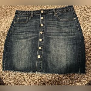 Button up jean skirt